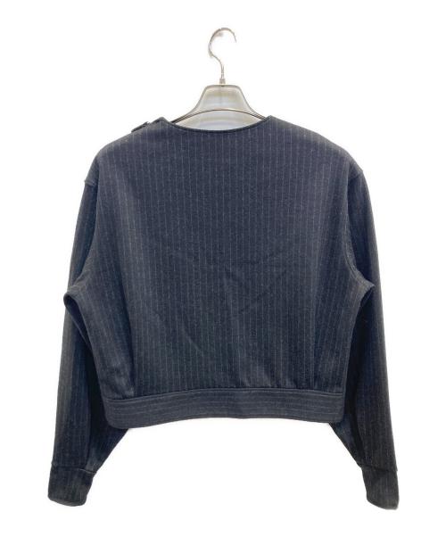 THE RERACS（ザ リラクス）THE RERACS (ザ リラクス) ショルダージップスウェット ブラック サイズ:36の古着・服飾アイテム