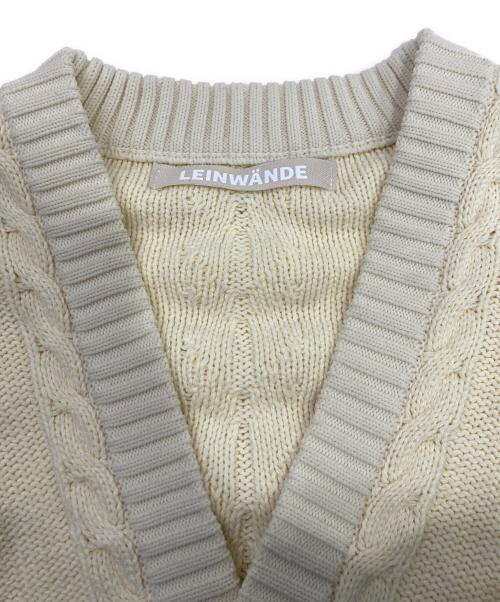 LEINWANDE（ラインヴァンド）LEINWANDE (ラインヴァンド) カーディガン アイボリー サイズ:Fの古着・服飾アイテム