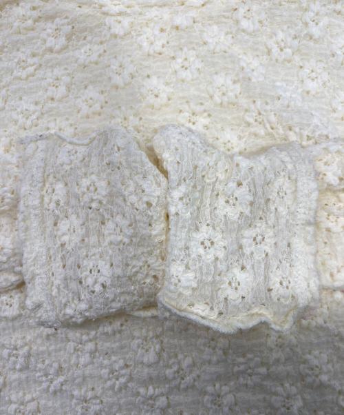 MAISON SPECIAL（メゾンスペシャル）MAISON SPECIAL (メゾンスペシャル) フラワージャガードトップス アイボリー サイズ:FREEの古着・服飾アイテム