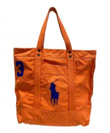 POLO RALPH LAUREN（ポロ・ラルフローレン）の古着「トートバッグ」｜オレンジ