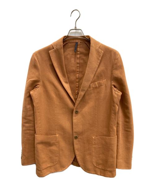 MONTEDORO（モンテドーロ）MONTEDORO (モンテドーロ) 苧麻混テーラードジャケット ブラウン サイズ:48の古着・服飾アイテム