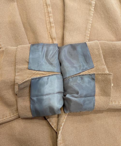 MONTEDORO（モンテドーロ）MONTEDORO (モンテドーロ) 苧麻混テーラードジャケット ブラウン サイズ:48の古着・服飾アイテム