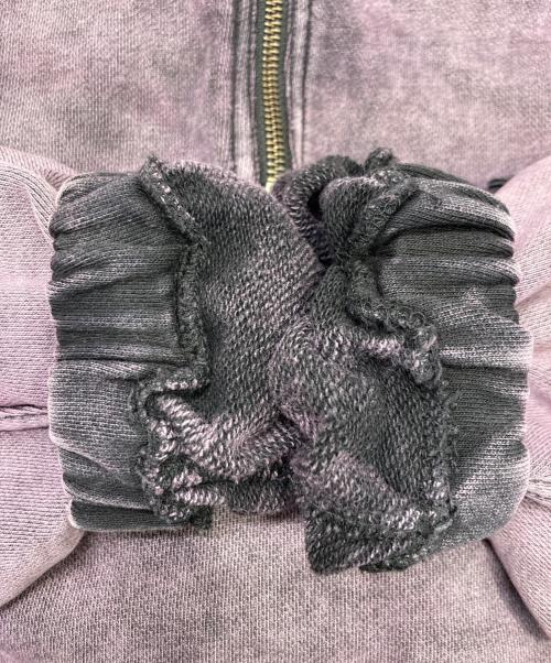 X-GIRL（エックスガール）X-girl (エックスガール) ACID WASH SWEAT HOODIE ピンク サイズ:Sの古着・服飾アイテム