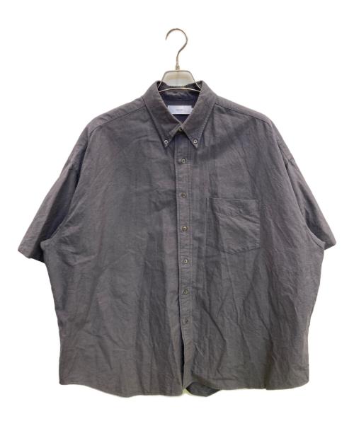 Graphpaper（グラフペーパー）Graphpaper (グラフペーパー) Oxford S/S Oversized Shirt グレー サイズ:Sの古着・服飾アイテム