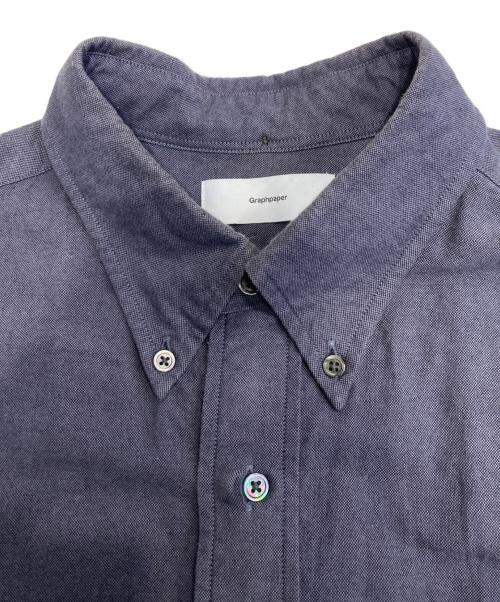 Graphpaper（グラフペーパー）Graphpaper (グラフペーパー) Oxford S/S Oversized Shirt グレー サイズ:Sの古着・服飾アイテム