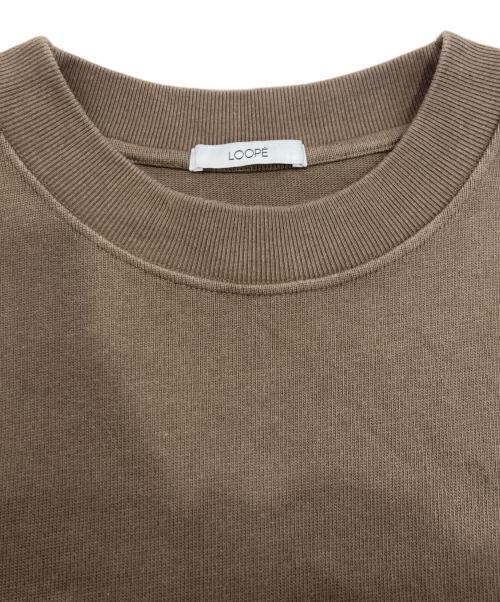LOOPE（ルーペ）loope (ルーペ) モックネック長袖カットソー ブラウン サイズ:53の古着・服飾アイテム