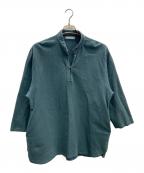confectコンフェクト）の古着「スキッパーシャツ」｜グリーン