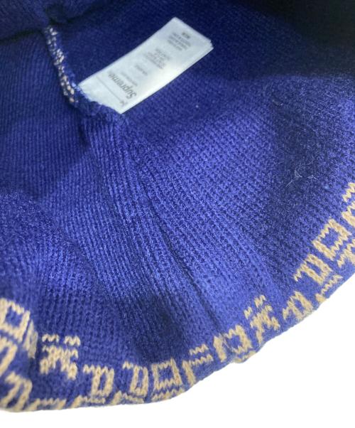 SUPREME（シュプリーム）SUPREME (シュプリーム) ニット帽 ネイビーの古着・服飾アイテム