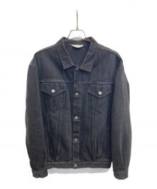 UNUSED（アンユーズド）の古着「13.5OZ DENIM OVERSIZED JACKET」｜ブラック