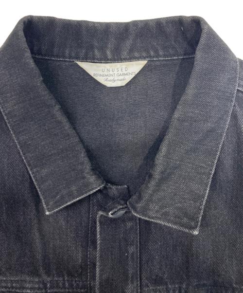 UNUSED（アンユーズド）UNUSED (アンユーズド) 13.5OZ DENIM OVERSIZED JACKET ブラック サイズ:2の古着・服飾アイテム