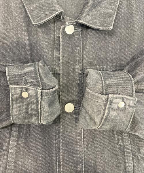 UNUSED（アンユーズド）UNUSED (アンユーズド) 13.5OZ DENIM OVERSIZED JACKET ブラック サイズ:2の古着・服飾アイテム