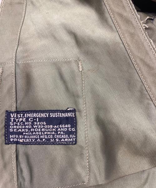 US AIR FORCE（ユーエスエアフォース）US AIR FORCE (ユーエスエアフォース) EMARGENCY SUSTENANCE TYPE C-1 カーキ サイズ:38の古着・服飾アイテム