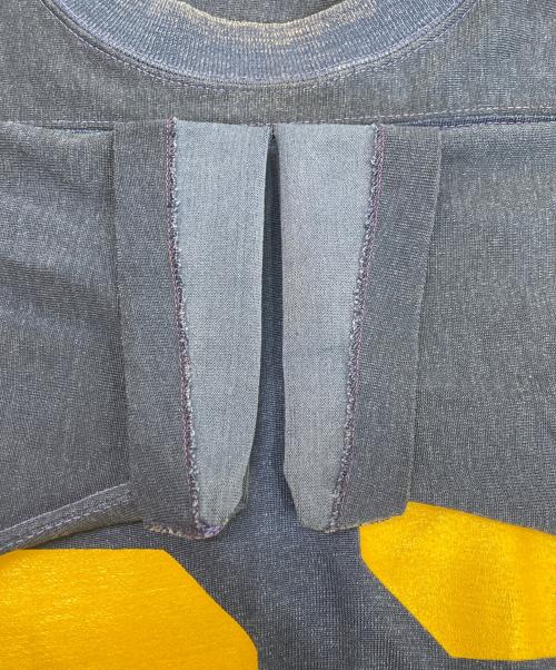 Hanes（ヘインズ）Hanes (ヘインズ) カットソー グリーン×イエロー [色] サイズ:Lの古着・服飾アイテム