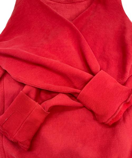 Champion REVERSE WEAVE（チャンピオン リバース ウィーブ）Champion REVERSE WEAVE (チャンピオン リバース ウィーブ) プリントスウェット レッド サイズ:Mの古着・服飾アイテム