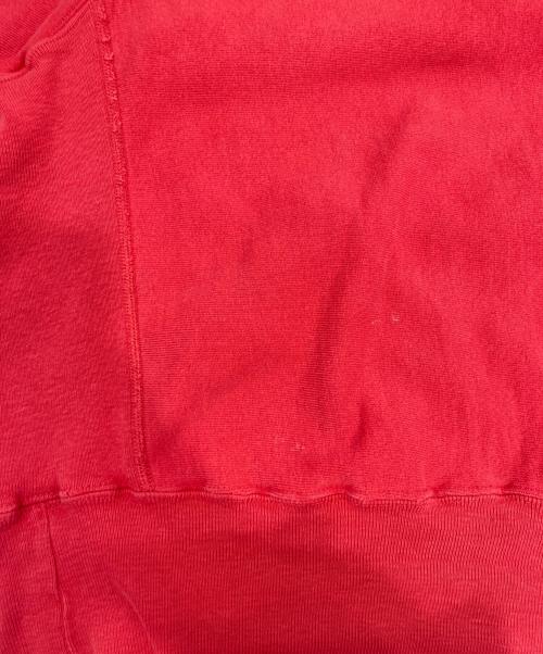 Champion REVERSE WEAVE（チャンピオン リバース ウィーブ）Champion REVERSE WEAVE (チャンピオン リバース ウィーブ) プリントスウェット レッド サイズ:Mの古着・服飾アイテム