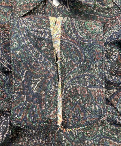 My Beautiful Landlet（マイビューティフルランドレット）My Beautiful Landlet (マイビューティフルランドレット) PAISLEY GOBELIN WEAVING RAGLAN OVERSIZE SHIRT マルチカラー サイズ:1の古着・服飾アイテム