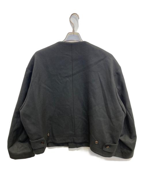 stein（シュタイン）stein (シュタイン) NO COLLAR MELTON JACKET グレー サイズ:Sの古着・服飾アイテム