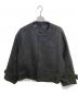 stein（シュタイン）の古着「NO COLLAR MELTON JACKET」｜グレー