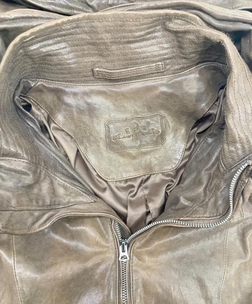 goa（ゴア）goa (ゴア) フーデッドレザージャケット ブラウン サイズ:Freeの古着・服飾アイテム