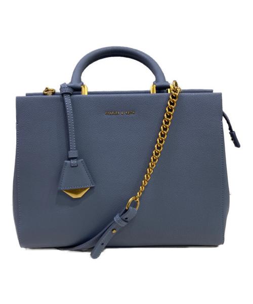 CHARLES & KEITH（チャールズアンドキース）CHARLES & KEITH (チャールズアンドキース) 2WAYバッグ ブルー 未使用品の古着・服飾アイテム