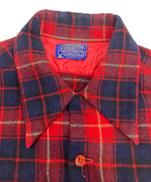 PENDLETON（ペンドルトン）PENDLETON (ペンドルトン) ボードシャツ レッド サイズ:Lの古着・服飾アイテム