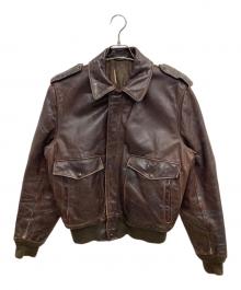 USED（ユーズド）の古着「A-2レザージャケット」｜ブラウン