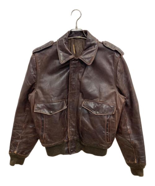 USED（ユーズド）USED (ユーズド) A-2レザージャケット ブラウン サイズ:不明の古着・服飾アイテム