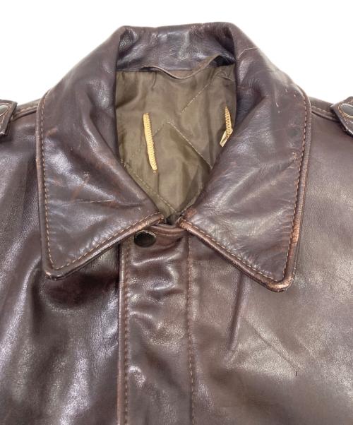USED（ユーズド）USED (ユーズド) A-2レザージャケット ブラウン サイズ:不明の古着・服飾アイテム