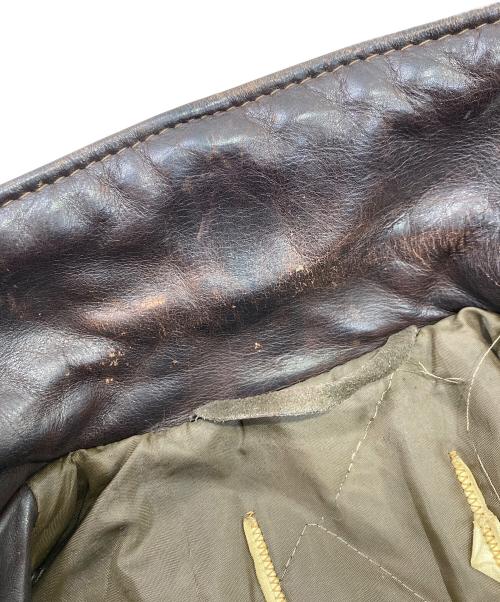 USED（ユーズド）USED (ユーズド) A-2レザージャケット ブラウン サイズ:不明の古着・服飾アイテム