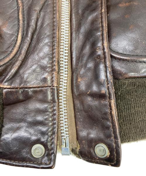 USED（ユーズド）USED (ユーズド) A-2レザージャケット ブラウン サイズ:不明の古着・服飾アイテム