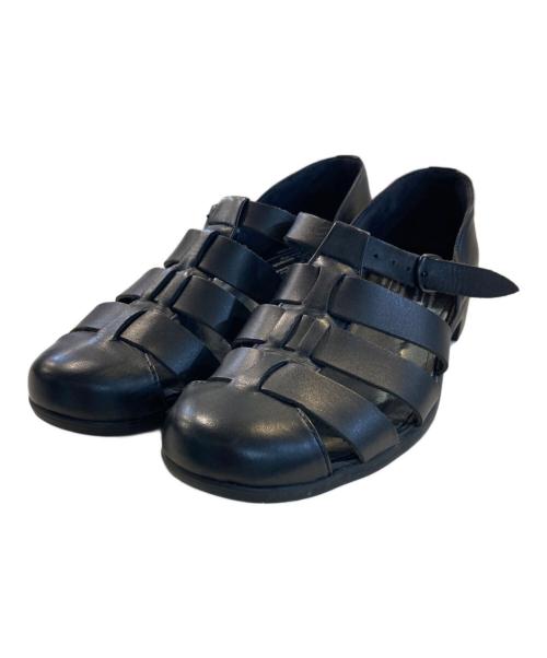 chausser（ショセ）chausser (ショセ) グルカサンダル ブラック サイズ:38の古着・服飾アイテム