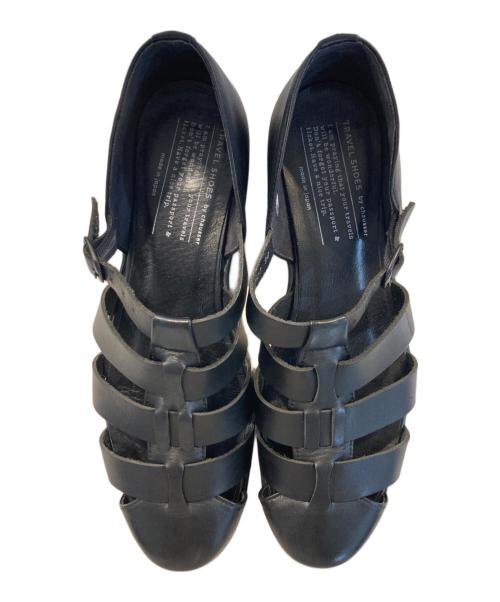 chausser（ショセ）chausser (ショセ) グルカサンダル ブラック サイズ:38の古着・服飾アイテム