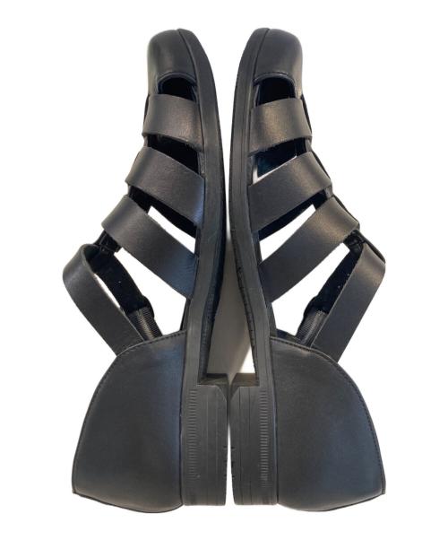 chausser（ショセ）chausser (ショセ) グルカサンダル ブラック サイズ:38の古着・服飾アイテム