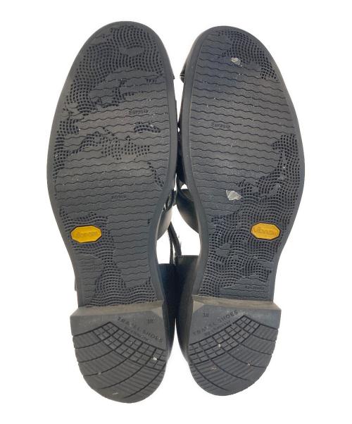 chausser（ショセ）chausser (ショセ) グルカサンダル ブラック サイズ:38の古着・服飾アイテム