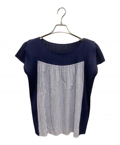 希少 プリーツプリーズ 洗剤柄 WASH ノースリーブ トップス 総柄 L相当 中古・古着通販】PLEATS PLEASE (プリーツプリーズ) ノースリーブ