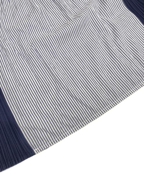 PLEATS PLEASE（プリーツプリーズ）PLEATS PLEASE (プリーツプリーズ) ノースリーブプリーツカットソー ネイビー サイズ:3の古着・服飾アイテム