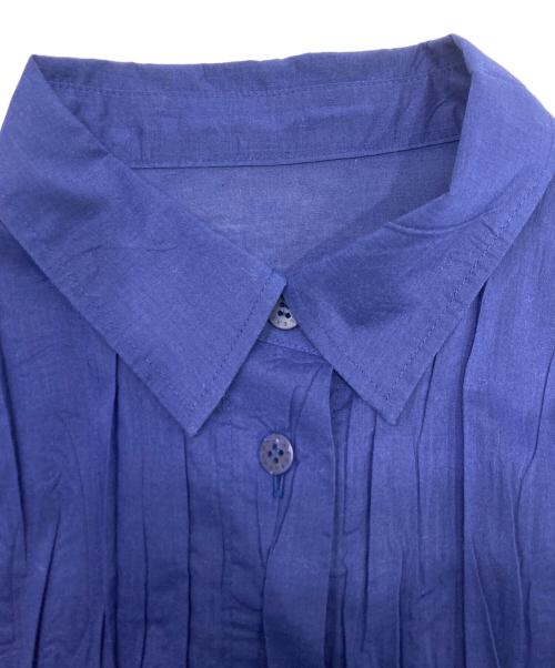 PLEATS PLEASE（プリーツプリーズ）PLEATS PLEASE (プリーツプリーズ) シアープリーツシャツ ネイビー サイズ:３の古着・服飾アイテム