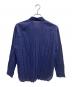 PLEATS PLEASE (プリーツプリーズ) シアープリーツシャツ ネイビー サイズ:３：10000円