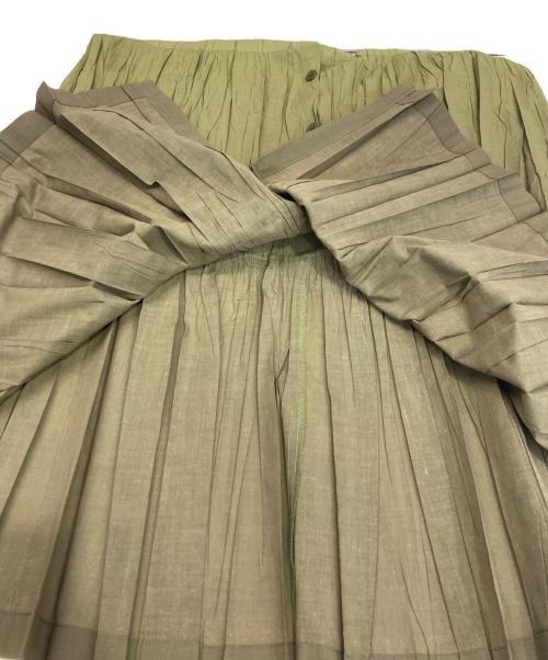 PLEATS PLEASE（プリーツプリーズ）PLEATS PLEASE (プリーツプリーズ) プリーツノースリーブワンピース グリーン サイズ:３の古着・服飾アイテム