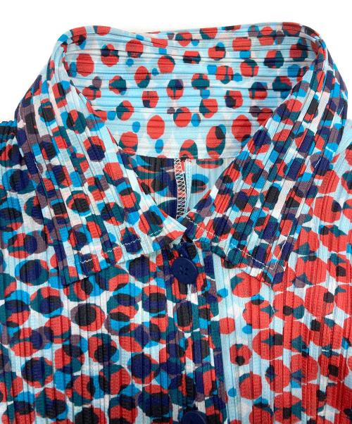 PLEATS PLEASE（プリーツプリーズ）PLEATS PLEASE (プリーツプリーズ) 総柄プリーツシャツ マルチカラー サイズ:3の古着・服飾アイテム