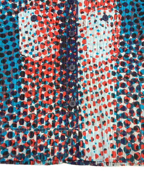 PLEATS PLEASE（プリーツプリーズ）PLEATS PLEASE (プリーツプリーズ) 総柄プリーツシャツ マルチカラー サイズ:3の古着・服飾アイテム