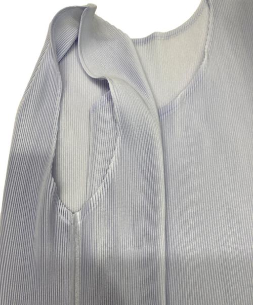 PLEATS PLEASE（プリーツプリーズ）PLEATS PLEASE (プリーツプリーズ) ノースリーブプリーツカットソー ブルー サイズ:３の古着・服飾アイテム