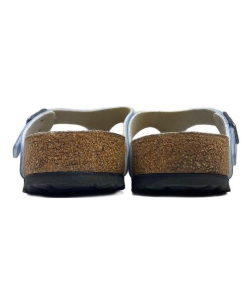 BIRKENSTOCK（ビルケンシュトック）BIRKENSTOCK (ビルケンシュトック) トングサンダル ベージュ×ブルー サイズ:26cmの古着・服飾アイテム