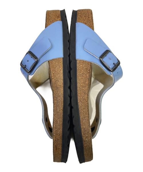 BIRKENSTOCK（ビルケンシュトック）BIRKENSTOCK (ビルケンシュトック) トングサンダル ベージュ×ブルー サイズ:26cmの古着・服飾アイテム