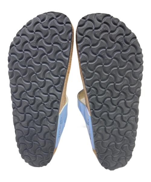 BIRKENSTOCK（ビルケンシュトック）BIRKENSTOCK (ビルケンシュトック) トングサンダル ベージュ×ブルー サイズ:26cmの古着・服飾アイテム