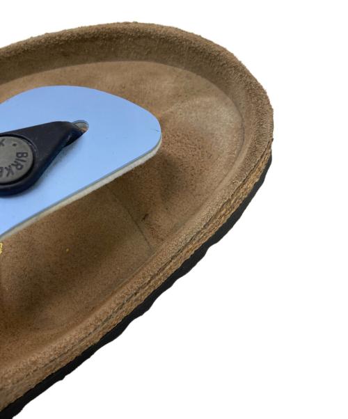 BIRKENSTOCK（ビルケンシュトック）BIRKENSTOCK (ビルケンシュトック) トングサンダル ベージュ×ブルー サイズ:26cmの古着・服飾アイテム