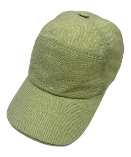 HERMES（エルメス）HERMES (エルメス) キャップ 黄緑の古着・服飾アイテム