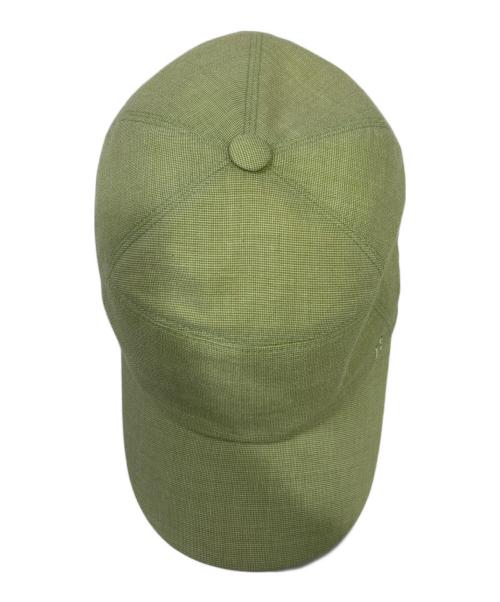 HERMES（エルメス）HERMES (エルメス) キャップ 黄緑の古着・服飾アイテム