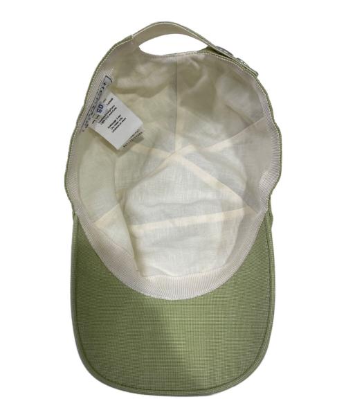 HERMES（エルメス）HERMES (エルメス) キャップ 黄緑の古着・服飾アイテム