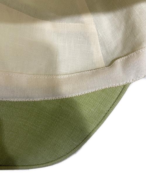 HERMES（エルメス）HERMES (エルメス) キャップ 黄緑の古着・服飾アイテム